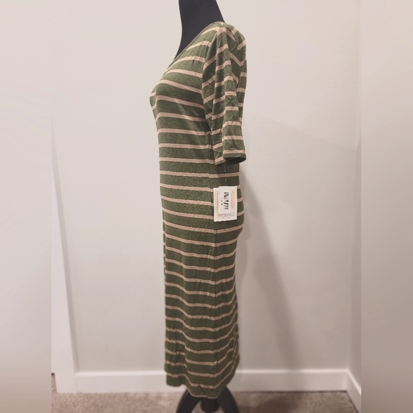 LuLaRoe Stripe Julia Dress - Picture 2 of 2